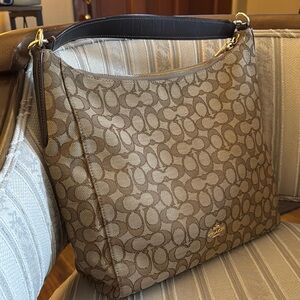 Coach Brown Signature Shoulder Bag